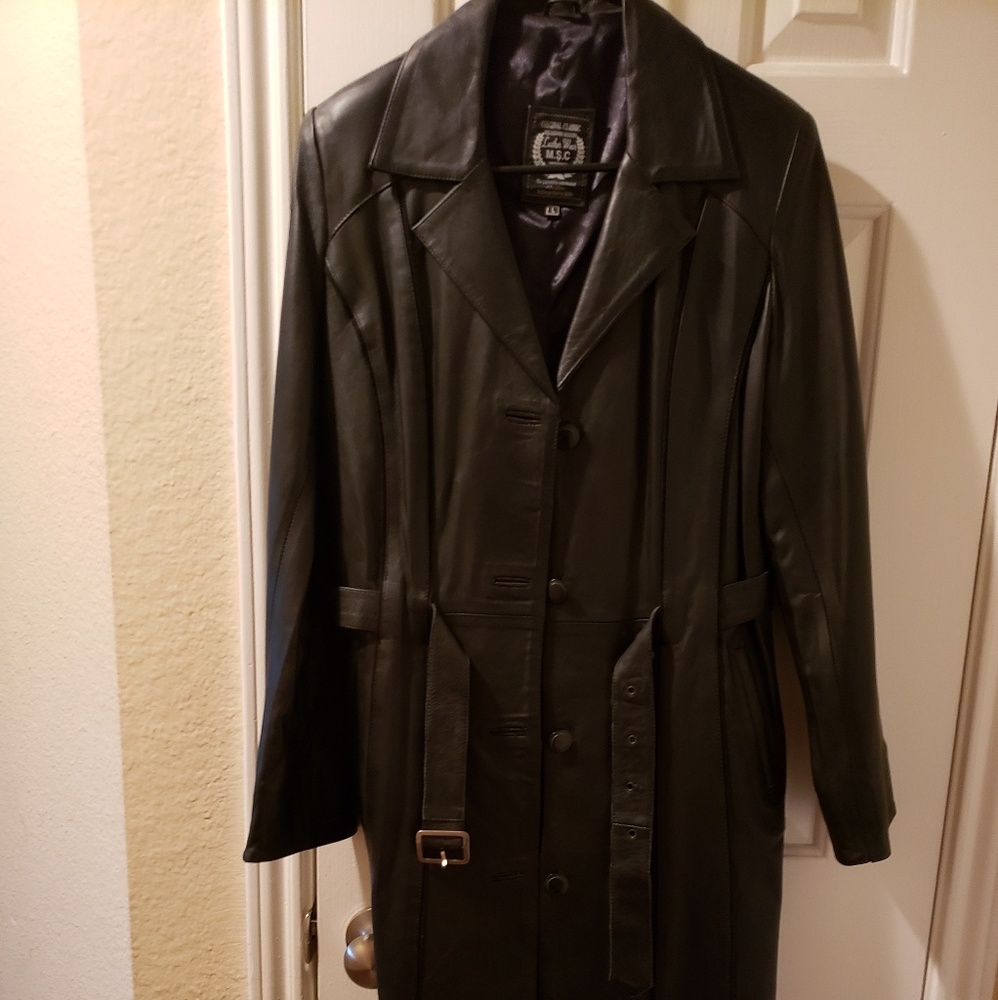 Womens size large leather duster